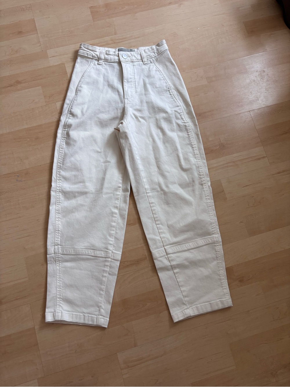 Everlane Utility Barrel Pants Bone white 00 - Picture 1 of 3